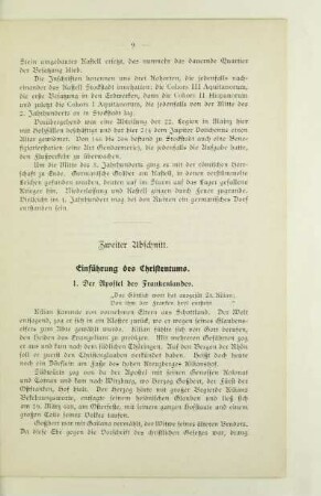 Zweiter Abschnitt. Einführung des Christentums