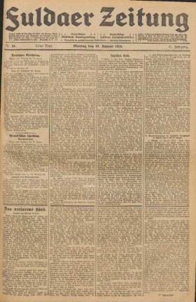 Ausgabe vom Montag, den 19. Januar 1914.