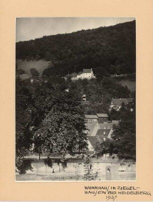 Haus Schlemmer, Heidelberg-Ziegelhausen: Ansicht vom Tal