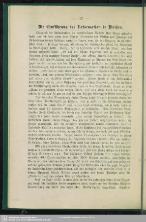 Die Einführung der Reformation in Meißen