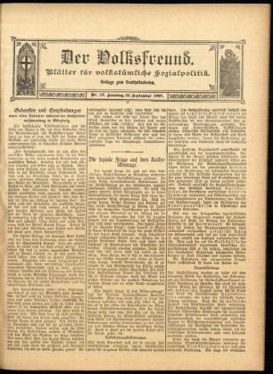 Ausgabe vom Sonntag, den 22. September 1907.