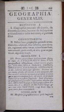 Geographia generalis.