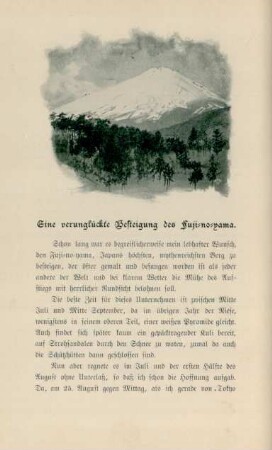 Eine verunglückte Besteigung des Fuji-no-yama