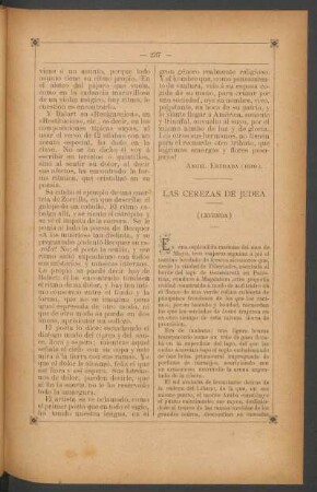 Las cerezas de Judea : (Leyenda)