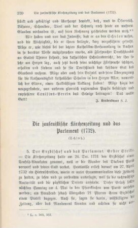 370-388 Die jansenistische Kirchenzeitung und das Parlament (1732) : Schluß