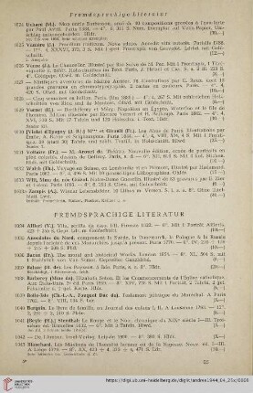 Fremdsprachige Literatur (Nr. 1034-1138)