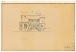 Wissenschaftskolleg zu Berlin (WKB), Berlin-Grunewald Umbau: Ansicht Nord-Ost Fassade Seeseite, 1:50