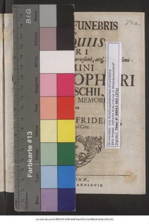 Sermo Funebris In Exequiis Viri Plurimum Reverendi, Clarissimi, atq[ue] Doctissimi Domini Christophori Sowitschii, Beatissimae Memoriae