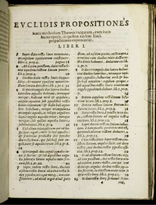 Euclidis Propositiones.