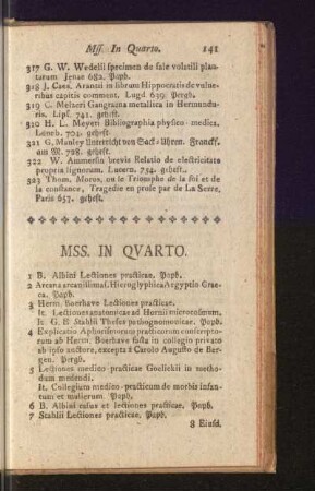 Mss. In Qvarto