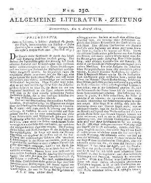 Zeitschrift für speculative Physik. Bd. 1-2. Hrsg. von [F. W. J.] Schelling. Jena, Leipzig: Gabler 1800-01 Mehr nicht ersch.