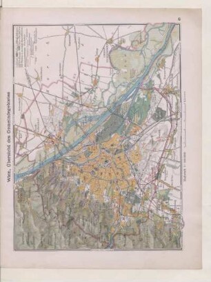 Wien, Übersicht des Gemeindegebietes