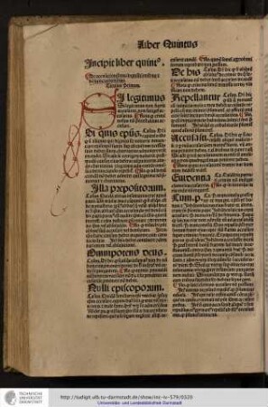 Incipit liber quintus.