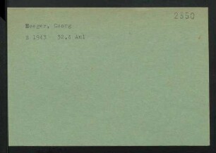 Heeger, Georg