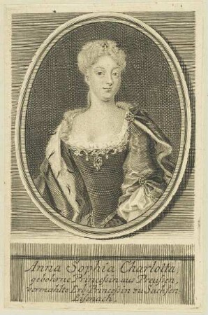 Bildnis der Anna Sophia Charlotta, Erb Princessin zu Sachsen-Eisenach