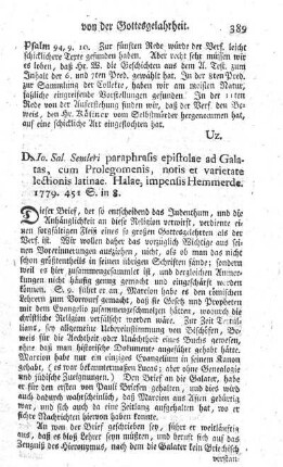 Paraphrasis epistolae ad Galatas.