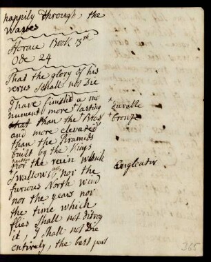 Horace Book 3th Ode 24