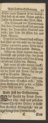 Aufs Fest der Erscheinung
