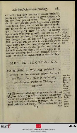 IX. Hoofd-Stuk
