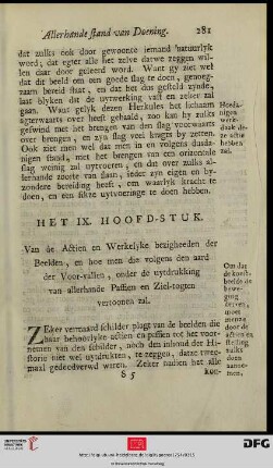 IX. Hoofd-Stuk