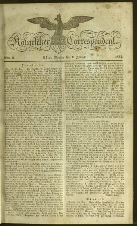 Kölnischer Correspondent. 1830-1832