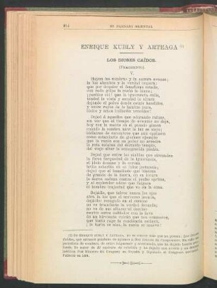 Los dioses caídos. : (Fragmento).