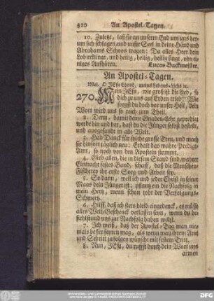 [20.] An Apostel-Tagen.