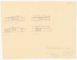 Fa. Thonet, Frankenberg/Eder. Thonet-Siedlung Wohnhaus Otto: Ansichten