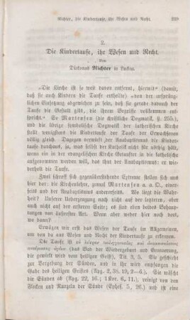 219-264 Die Kindertaufe, ihr Wesen und Recht