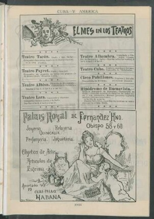 El mes en los teatros
