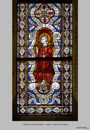 Fenster B-III, B-II und B-I der Katharinenkapelle : Fenster B-III : Heilige Petronilla