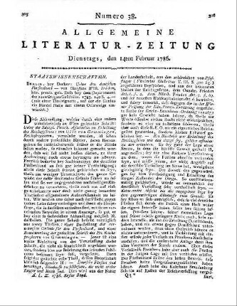 Dohm, C. C. W.: Ueber den deutschen Fürstenbund. Berlin: Decker 1785