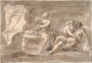Lot und seine Töchter in der Höhle