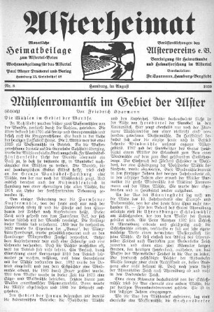 Mühlenromantik im Gebiet der Alster