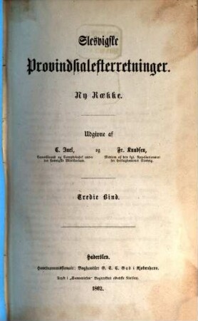 Slesvigske Provindsialefterretninger : Udgivne af Fr. Knudsen, 3
