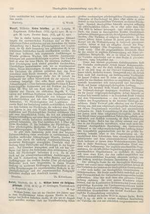 533 [Rezension] Wundt, Wilhelm, Kleine Schriften. I. Bd