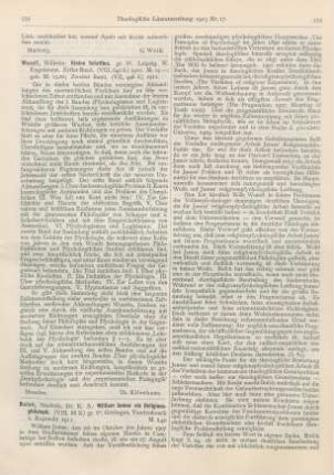 533 [Rezension] Wundt, Wilhelm, Kleine Schriften. I. Bd