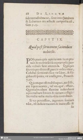 Caput IX. Quid post sermonem faciendum nobis sit