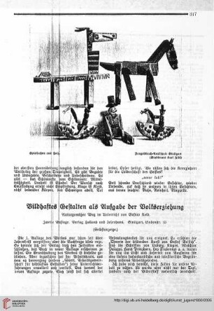 N.F. 10.1930: Bildhaftes Gestalten als Aufgabe der Volkserziehung : naturgemäßer Weg im Unterricht von Gustav Kolb