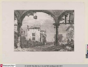 The portico with lantern [Portikus mit herabhängender Laterne]