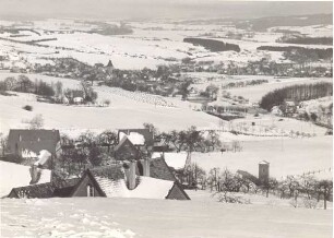Heiligenkirchen im Winter, mit Blick von Sprengers Hellberg. Detmold. Heiligenkirchen