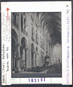 Noyon: Kathedrale, Innenraum nach Nordosten