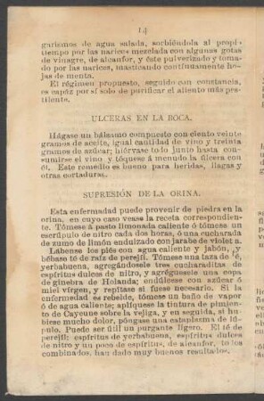 Úlceras en la boca.