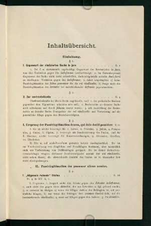 Inhaltsübersicht