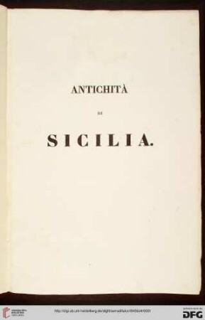 Band 4: Le antichità della Sicilia