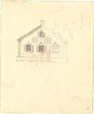 Neureuther, Gottfried von; Bauernhaus - Ansicht