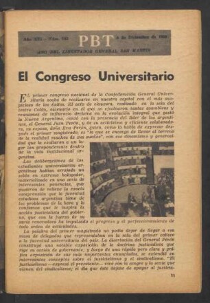 El Congreso Universitario