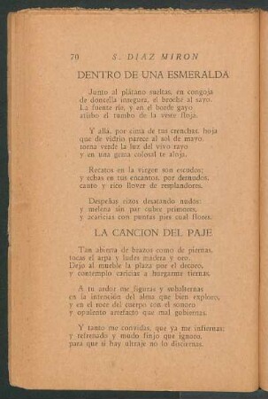Dentro de una esmeralda
