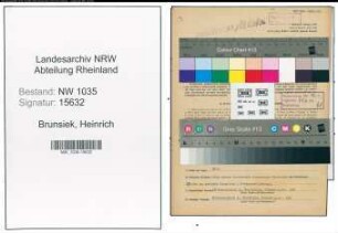 Entnazifizierung Heinrich Brunsiek , geb. 18.04.1897 (KaufmaennischerAngestellter)