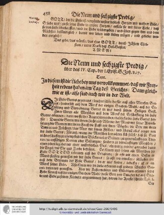 Die Neun und sechzigste Predig